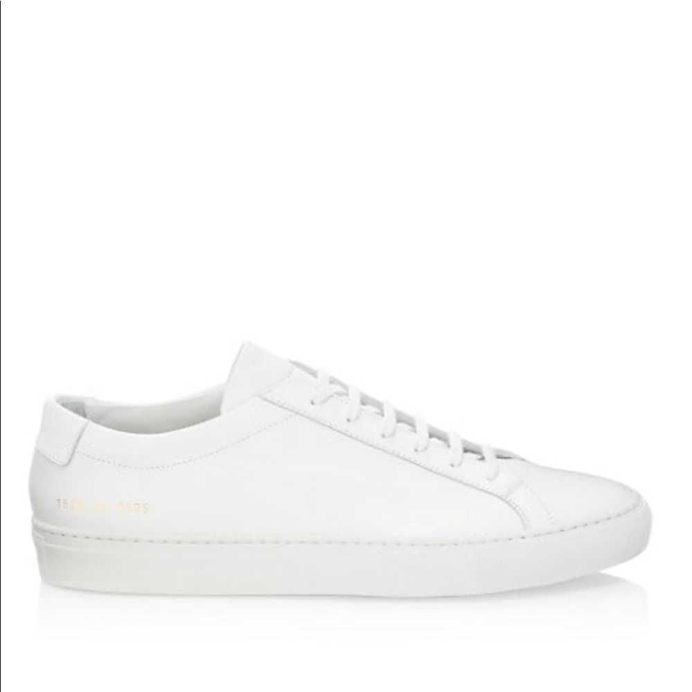 New white original Achilles leather low-top common projects